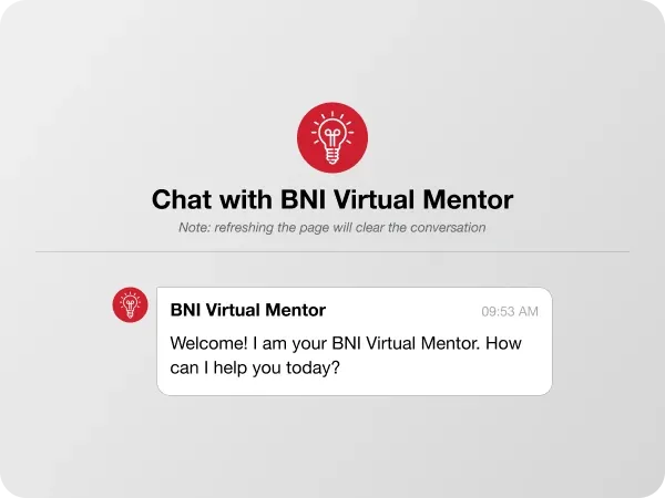 BNI virtual mentor
